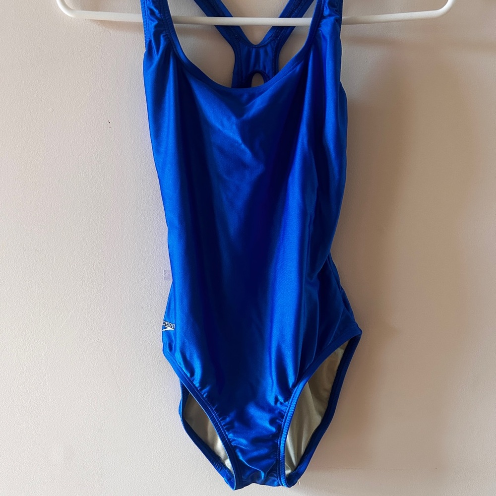 Speedo Blue and Cream Swimwear